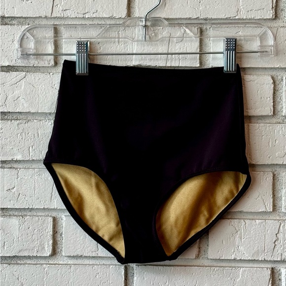 Five Dancewear High-Waisted Black Briefs - Picture 1 of 2
